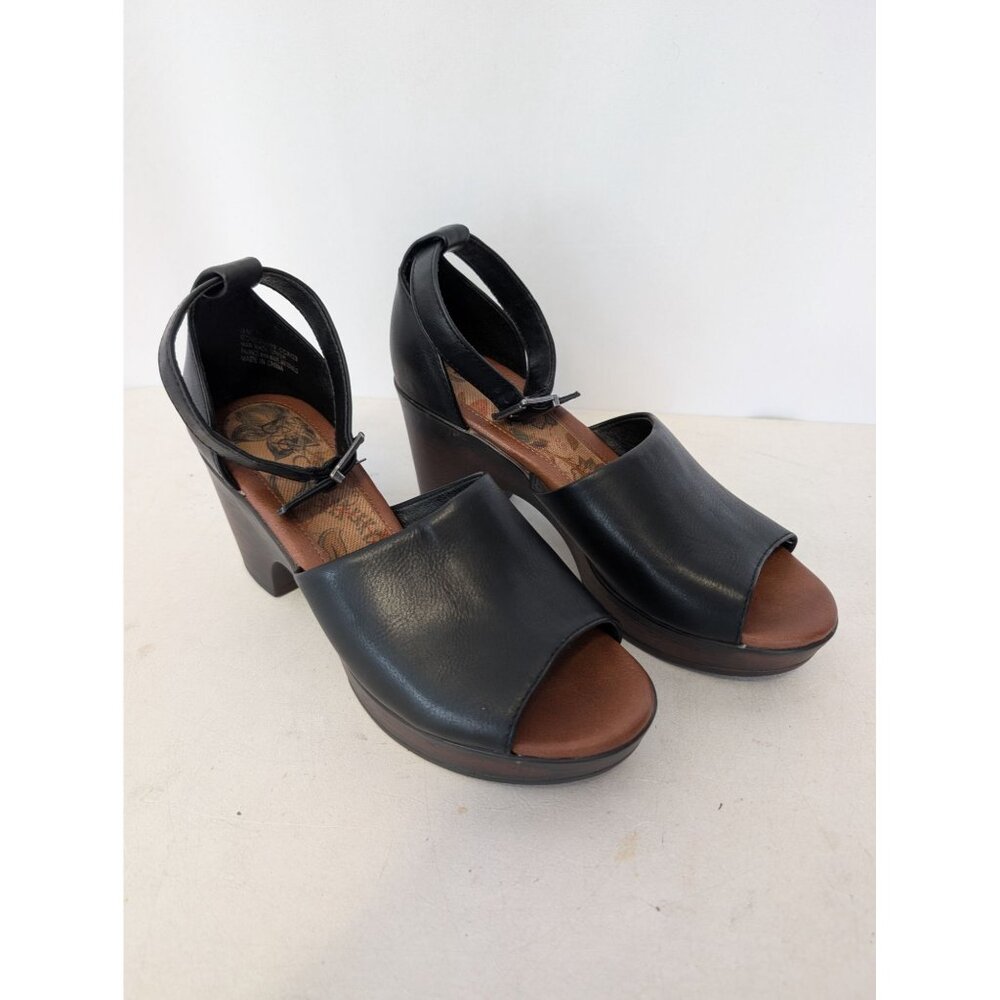 B.O.C. Galiana Black Platform Sandals Women's Sz 8 GREAT Condition!